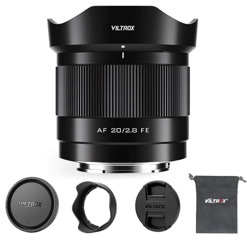 Image of VILTROX 20mm f /2.8 F2.8 FE Full Frame Wide Angle Auto Focus STM Lens Compatible with Sony E-Mount A7 A7R A7S A7C A7II A7RII A7SII A7SIII A7III A7RIII A7IV A7RIV A9 A1FX3 A7RV ZVE1 A7CR A7CII A93