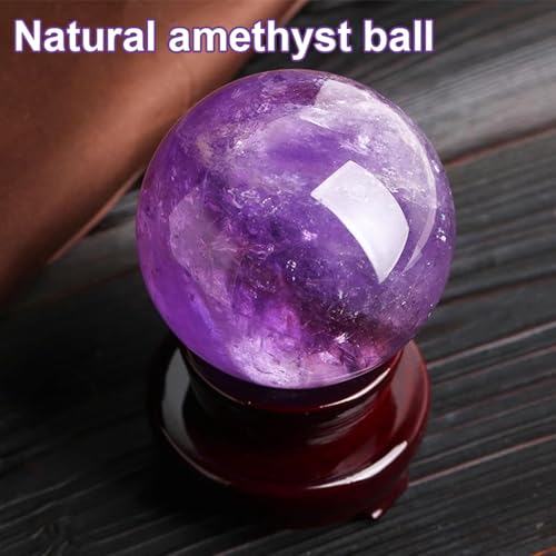 Boule de cristal d'améthyste de 3 cm pour décoration et divination