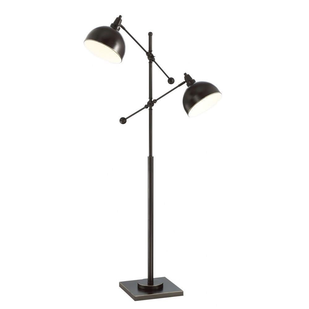 Lite Source 2-LITE Metal Floor LAMP, Dark Bronze, E27 Type A 100Wx2 LS-82605D/BRZ