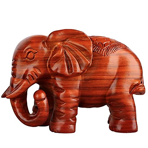 Amazon.co.jp: 彫像木彫り象の飾り飾りホームリビングルーム事務所装飾