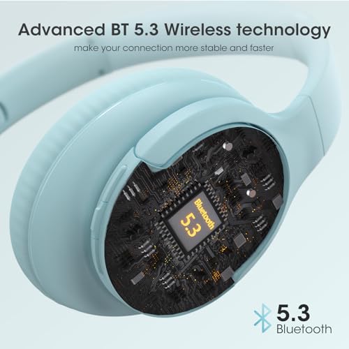 Image of DOQAUS Bluetooth Headphones Over Ear, Headphones Wireless with 90H Playtime