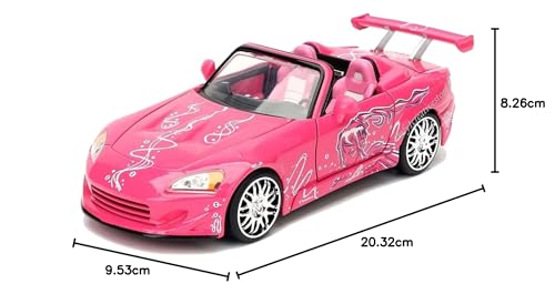 Jada Toys Fast & Furious Toyko Drift 1:24 Diecast-Suki'S 2001 Honda S2000 Vehicle, Yes