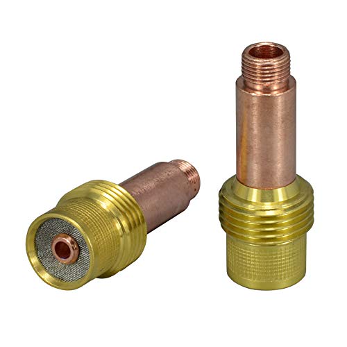 Image of RIVERWELD TIG Gas Lens Collets Bodies 45V27 1 /8 inch & 3.2mm Orifice 2pcs