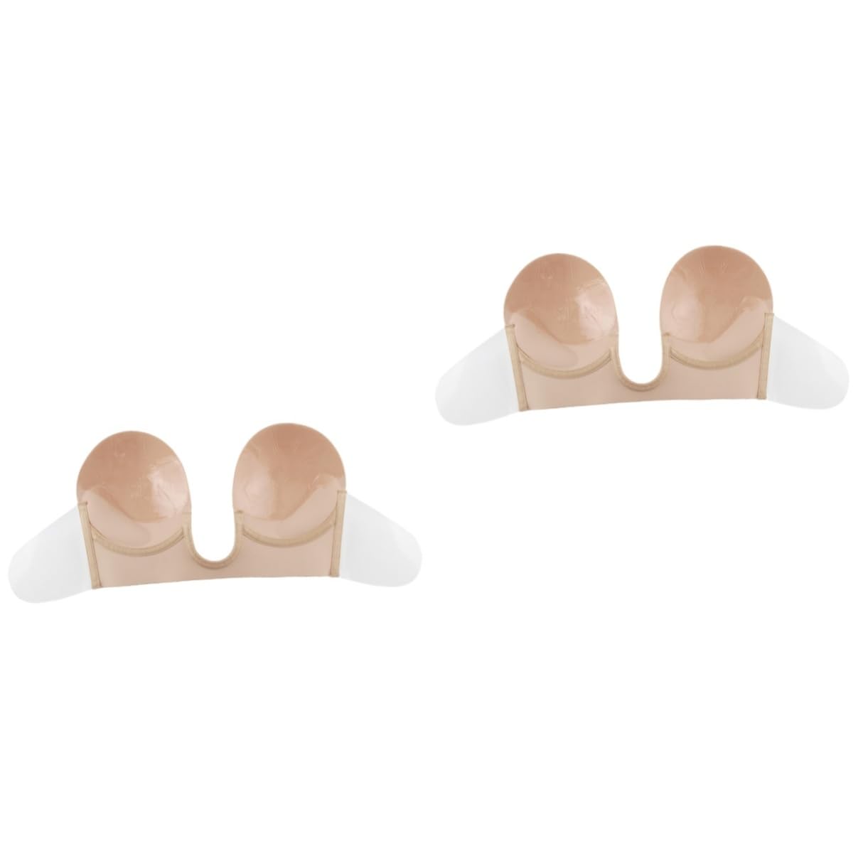 2 Piezas fundas de silicona skin tint sujetador halter bralette sin tirantes bralette sin costuras cubiertas adhesivas sujetador sin espalda empanadas reutilizables cubre
