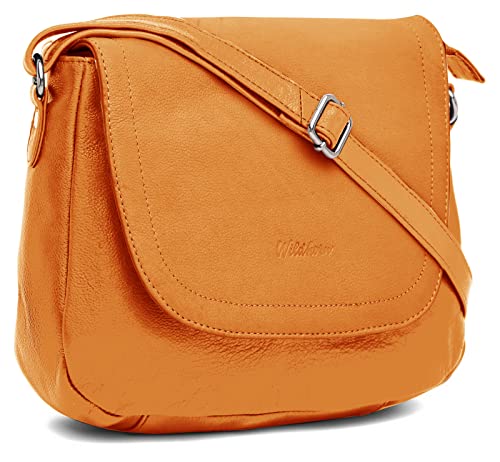 Image of WildHorn Modern & Stylish Cross-Body Leather Bag For Girls & Women I Leather Sling Bag I Handcrafted I Ultra Strong Stitching I- Ideal for Travelling, Parties, Weddings & Gifts