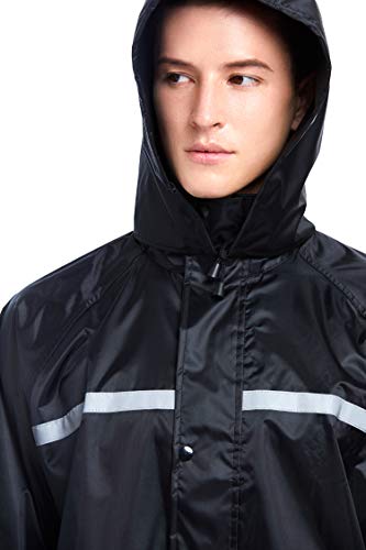 Rain Suits For Men Waterproof Hooded Raincoat For Travel,Motorcycle,Golf,Fishing(Jacket&Pants) (L/175Cm) #TOP4