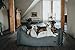 HUNTER Livingston Hundesofa, Hundebett, Strukturstoff, klassisch, M, anthrazit, 80 x 60 x 25 cm