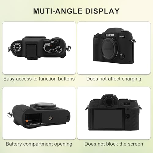 Funda Silicone para cámara Fujifilm X-T50 color negro miniatura 2