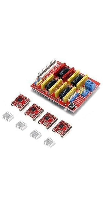 CNC Shield Expansion Board with 4X A4988 Stepper Motor Driver-image-43