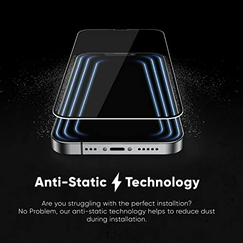 Protector de pantalla para iPhone 14 vidrio templado mate FLOLAB NanoArmour 2