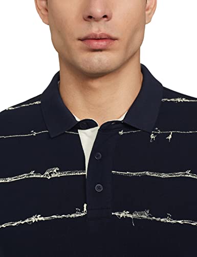 Image of Spykar Men's Printed Slim Fit T-Shirt