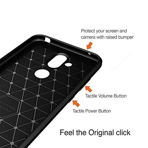 Image of Hybrid Carbon Fiber Back Case for Nokia 8.1 / X7 (Black)