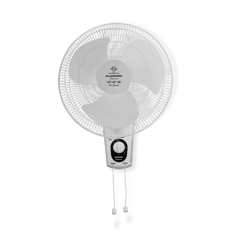 Image of Almonard | 16 inch (400mm) Supreme High Speed Wall fan White