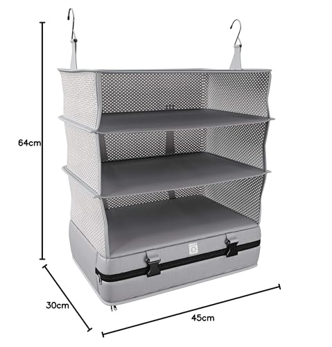 Organizador de roupas para Viagem e closet retangular, CST6057, Euro Home