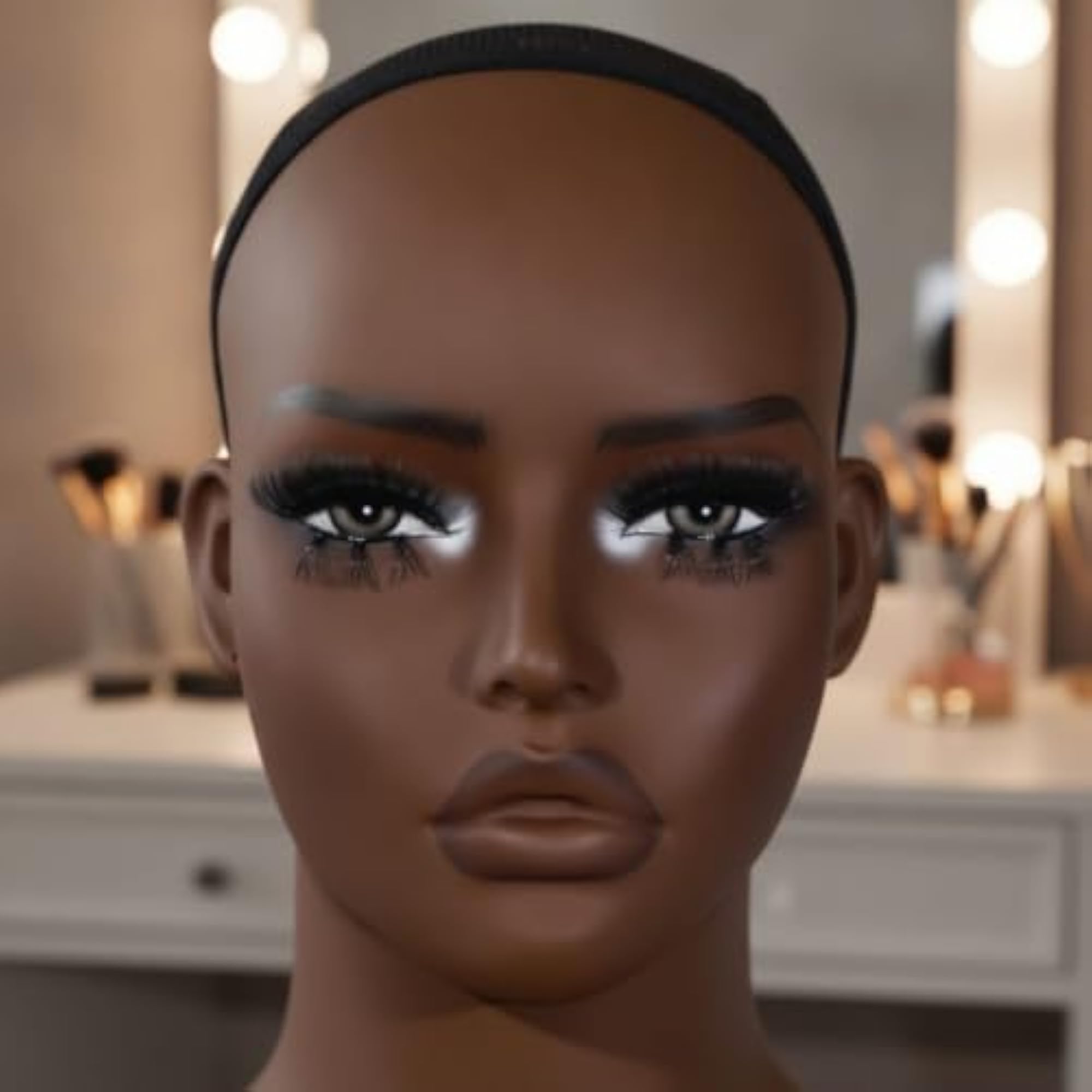 Matte Mannequin Head Bust Display
