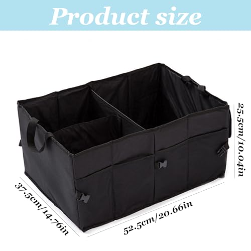BDHYYM Organizador de Maletero Coche, Caja Plegable, Organizador Maletero Coche organizador de coche para Almacenamiento Plegable Impermeable, Accesorios coche Interior, Cinchas Ajustables - imagen 7
