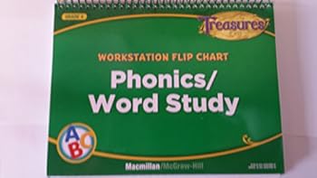 Hardcover-spiral Treasures Workstation Flip Chart Phonics/Word Study Grade 4 Book
