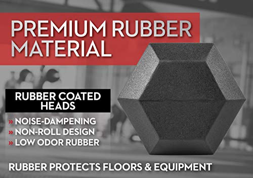 Lifeline Hex Dumbbells – Premium Quality, Low Odor, And Ergonomic Knurled Handle, 5 Lb #TOP3