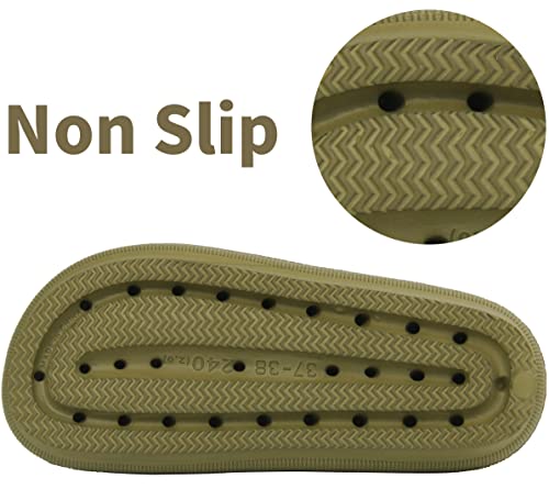 Image of BenSorts Pillow Sandals for Women Men Thick Sole Adjustable Buckles EVA
