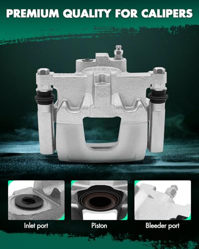 Image of SCITOO Rear Left Brake Caliper With Bracket 18B5046 Compatible For Dodge Nitro 2007-2011 For Jeep Liberty 2008-2012 For Jeep Wrangler 2007-2017 For Jeep Wrangler JK 2018