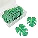 JCBIZ Palm Leaf Cake Topper 48PCS Edible Tropical Turtle Leaves Cupcake Toppers for Hawaii Theme Party Summer Decoration Birthday Party Supplies