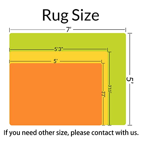 Custom Rugs With Picture Personalized Rug With Logo Non Slip Carpet For Business Office Bedroom Living Room Large Size(5'X7') #TOP2