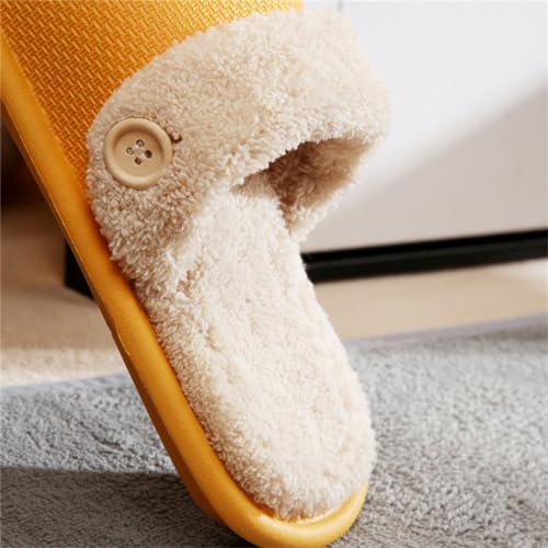 Slippers for Men Women - EVA Soft Sole, Anti-Slip, Detachable, Washable, Plush Comfy House/Home Shoes, Winter4