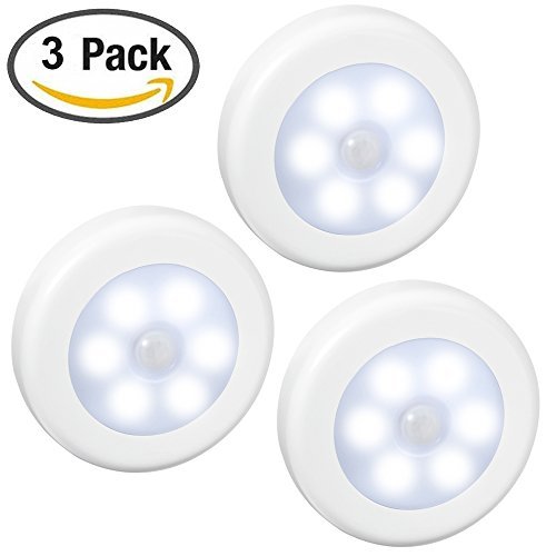 Preisvergleich Produktbild oyxled Bewegungsmelder Licht, Amir® batteriebetriebenen LED-Nachtlicht Bewegungsmelder stick-anywhere Innen, sicher für Kinder, mit gratis 3 m Klebepads, ideal für Flur, Schrank, Treppen, Badezimmer, Schlafzimmer, Küche, Kinderzimmer