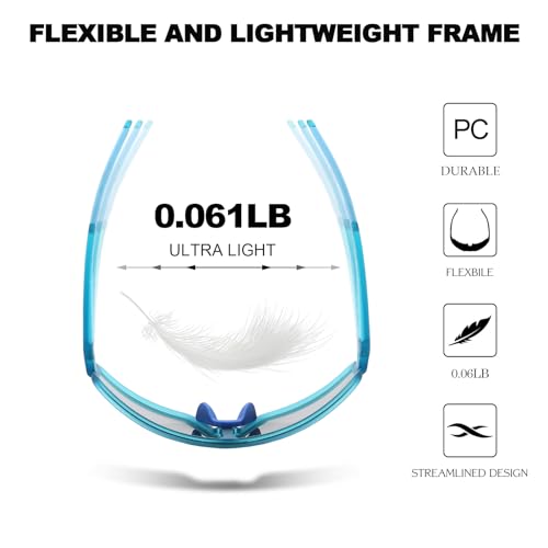 Karsaer Vision Sport Youth Baseball Sunglasses Softball Cycling Glasses UV400 Protection for Boys Girls 8-164