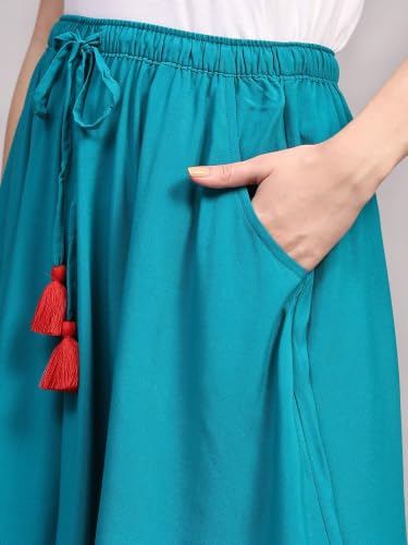 Image of B STORIES Women's Viscose Printed Lounge Culotte Shorts (Pack of 2)