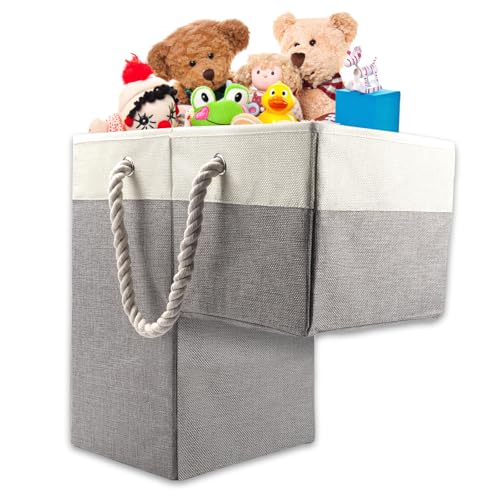Stair Basket Organiser,Foldable L-Shaped Staircase Organiser with Handles with Handle,Staircase Stair Tidy Step Storage for Stairs, Laundry, Toys, Nursery