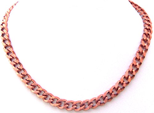 Men's Women's Link Copper Link Chain Necklace 18" Solid Copper