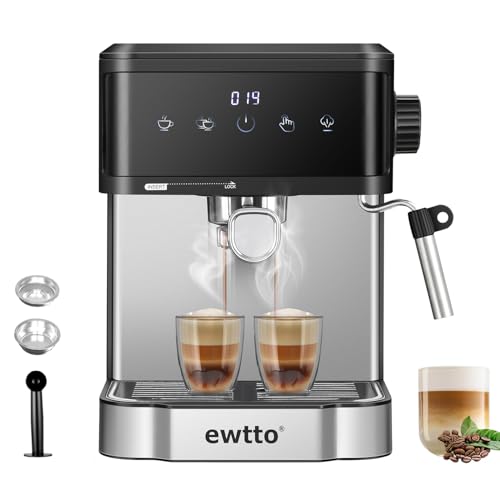 Catálogo para Comprar On-line Cafetera Espresso Koblenz disponible en línea para comprar. 47 EWTTO Cafetera Automática de Espresso, 20 Bares Cafetera Espresso y Cappuccino con Espumador de Leche, 850W Pantalla Táctil Máquina de Café Profesional 1.7L 110V a 127V