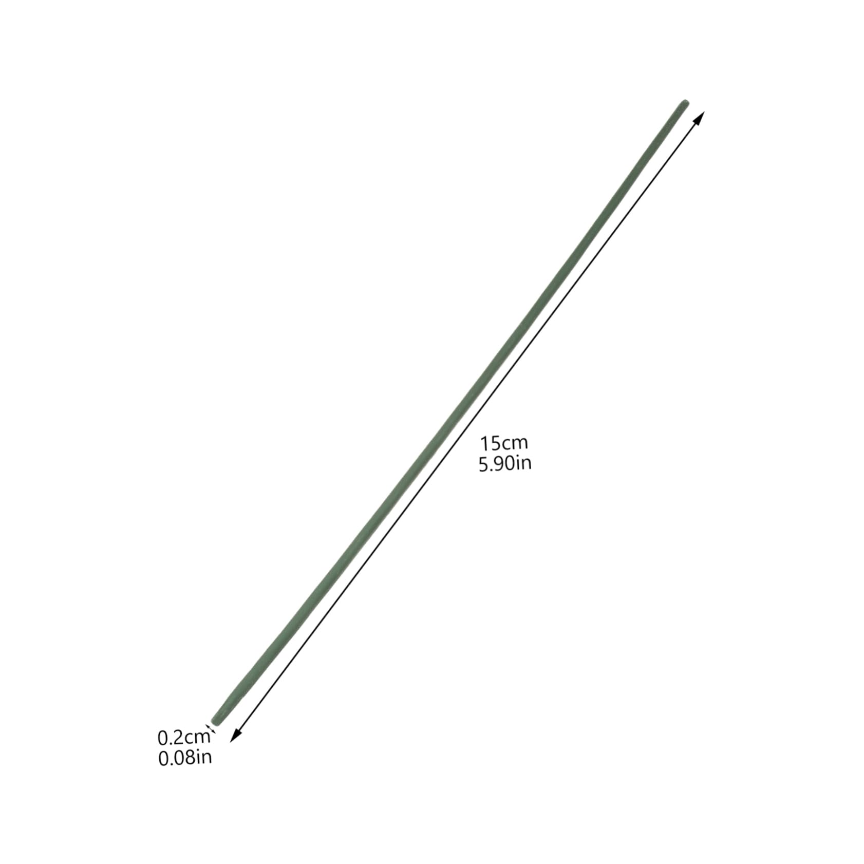 GLSTOY 100pcs Floral Paddle Wire Green Faux Floral Arrangements Kit DIY Artificial Flower Stem Wire for Crafts