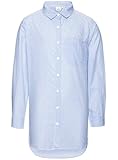  NAME IT Mädchen Bluse Longshirt Hemd NITABELINE 13136050 Placid Blue Gr.134/140
