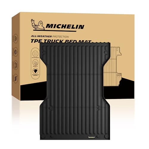 MICHELIN Truck Bed Mat for 2005-2023 Toyota Tacoma - 6 FT / 73 Long Bed (Not Fit Drop-in Liners) All-Weather Truck Bed Liner Custom Fit Durable TPE Bedliner Non-Slip