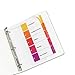 Ready Index Contemporary Table of Contents Divider, 1-5, Multi, Letter, Total 36 ST, Sold as 1 Carton