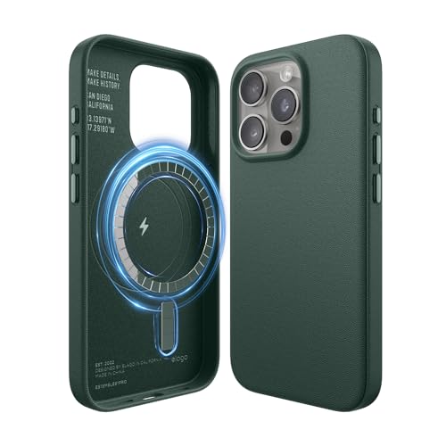 Coque cuir iPhone 15 Pro MagSafe elago pour éviter les rayures et chutes sans perdre de style