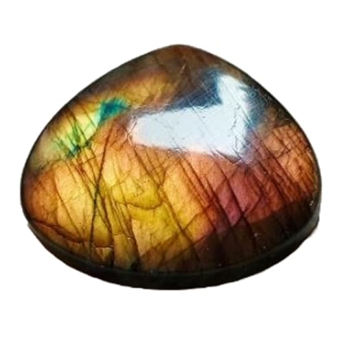Cabochon labradorite jaune naturelle 29x30mm : finie la recherche de pierres calibrées pour bague