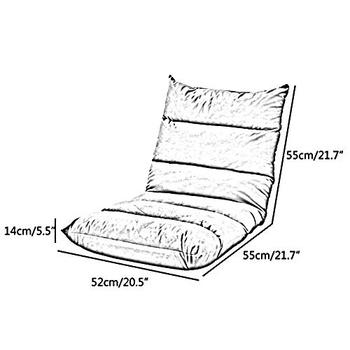 Chaise de sol kaki pliable et réglable pour méditation et salon