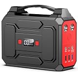 Powkey Portable Power Station 99Wh/27000mAh Portable Power Station 100W Solar Generator with 230V AC Output/QC 3.0 18W USB/Type-C for Camping, Motorhomes, Power Bank with Socket