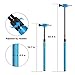 LadyRosian 16PCS Car Paintless Dent Repair Tools Aluminum Dent Hammer with Knock Down Head Tap Kit Leveling Telescopic Hammer Set for Car Hail Damage Repair