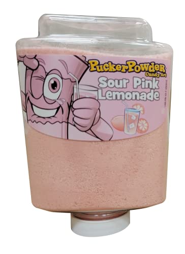Pucker Powder Sour Pink Lemonade,Party Favors - Weddings - Receptions - Bridal and Baby Showers - Birthdays - Toppings - Decorations, 9.5oz: - 1 Ct