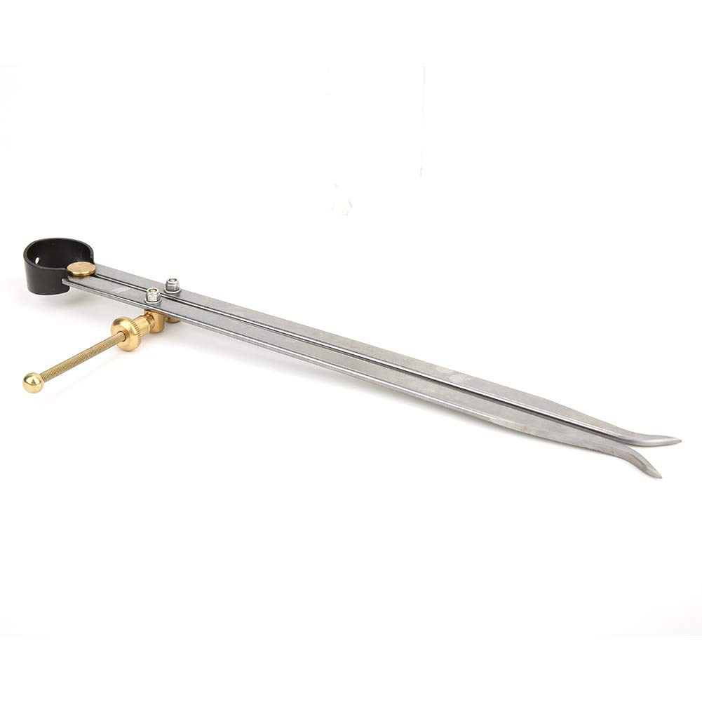 Spring Caliper, Fine Ground Adjustable Spring Divider Carbon Steel Brass Flat Leg Inside Spring Caliper Machinist Measuring Tool, Vernier Calipers (250mm)
