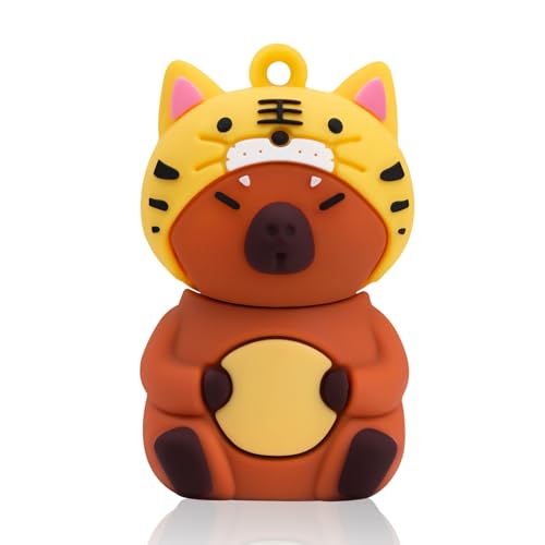 leizhan 16GB USB Flash Laufwerk USB Speicher Stick USB-Stift Niedliches Capybara Design Memory Stick Geeignet für Kinder Studenten Graduierung Geschenk Souvenir - Tiger-Mütze leizhan 16GB USB Flash Laufwerk USB Speicher Stick USB-Stift Niedliches Capybara Design Memory Stick Geeignet für Kinder Studenten Graduierung Geschenk Souvenir - Tiger-Mütze