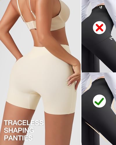 Image of Tummy Control Shapewear Shorts for Women Under Dress Womens Compression Shorts Under Dress Shapewear