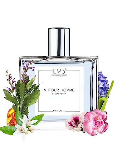 Image of EM5 V Pour Homme Perfume for Men | Citrus Aromatic Fresh Spicy | EDP Strong and Long Lasting Spray | Luxury Gift for Him