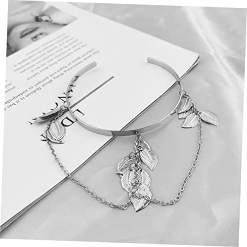 Pulsera con lazo para mujer y collar de aleación elegante 4