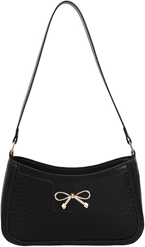 Bolso de hombro con lazo de moda para mujer, bolso de mano con cremallera para citas nocturnas, viajes casuales