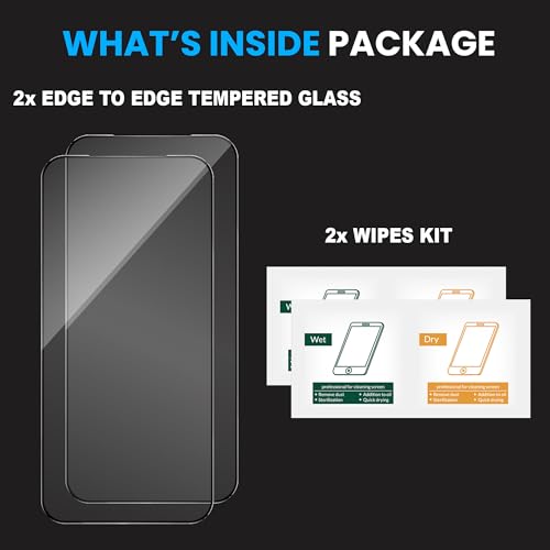 Image of FIRST MART Military-Grade Gorilla Tempered Glass forVivo X200 Pro (6.31 Inch) With Installation Kit | Edge to Edge Coverage | Black [2 Pack]